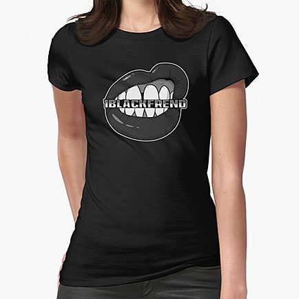 1blackfrend Lips Scoopt Shirt